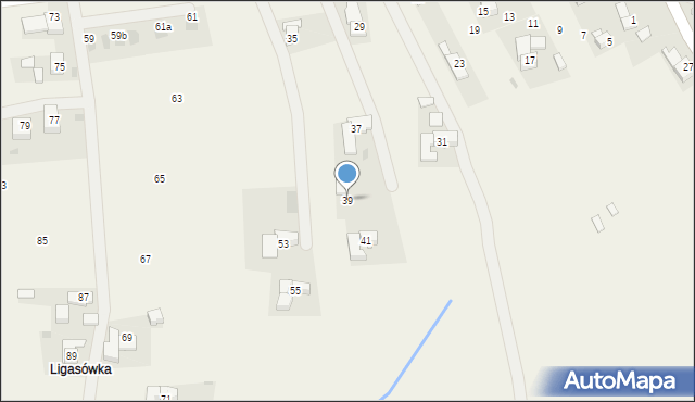 Ząb, Ligasówka, 39, mapa Ząb