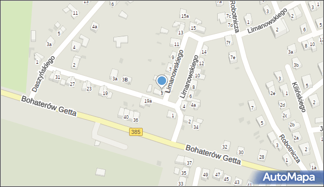 Ząbkowice Śląskie, Limanowskiego Bolesława, 3, mapa Ząbkowice Śląskie