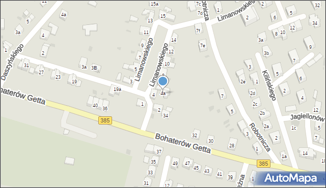 Ząbkowice Śląskie, Limanowskiego Bolesława, 4a, mapa Ząbkowice Śląskie