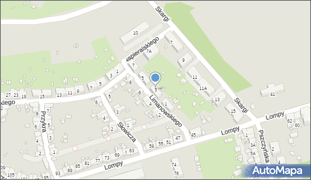 Zabrze, Limanowskiego Bolesława, 3, mapa Zabrza