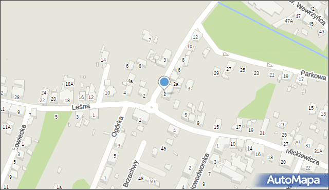 Zabrze, Lipowa, 2, mapa Zabrza