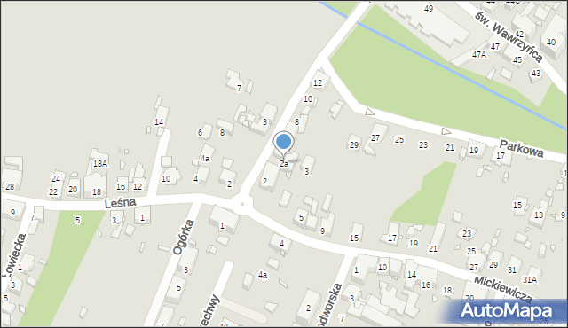 Zabrze, Lipowa, 2a, mapa Zabrza