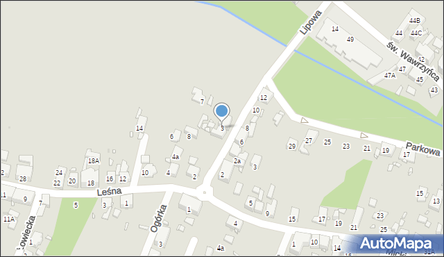 Zabrze, Lipowa, 3, mapa Zabrza