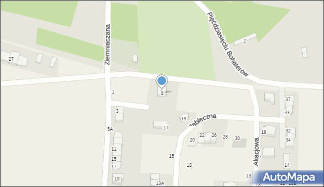 Zacharzyce, Lipowa, 4, mapa Zacharzyce