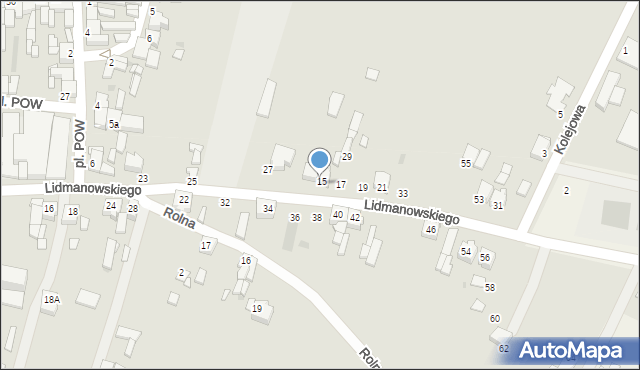 Zagórów, Lidmanowskiego Konstantego, 37, mapa Zagórów