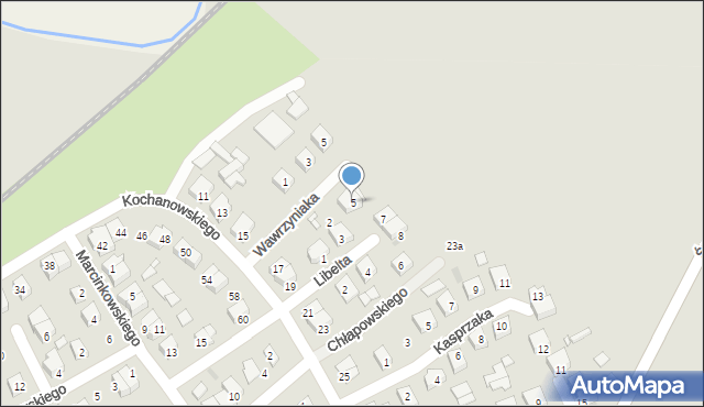 Zaniemyśl, Libelta Karola, 5, mapa Zaniemyśl