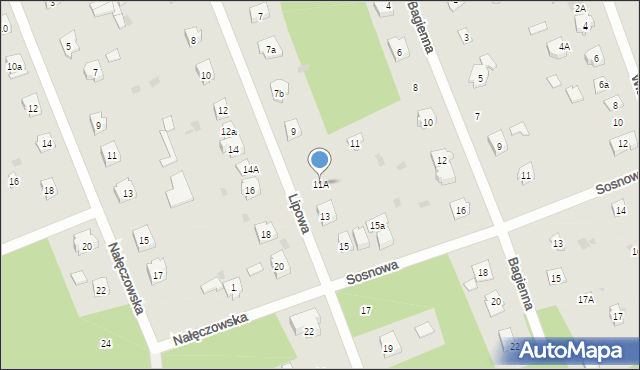 Żarki-Letnisko, Lipowa, 11A, mapa Żarki-Letnisko