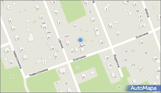 Żarki-Letnisko, Lipowa, 15a, mapa Żarki-Letnisko