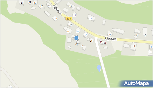 Żarnowiec, Lipowa, 19, mapa Żarnowiec