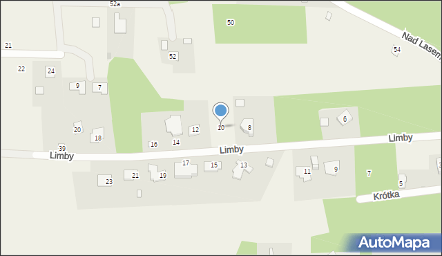 Żelechów, Limby, 10, mapa Żelechów