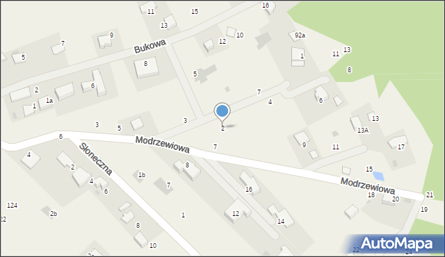 Zelków, Lipowa, 2, mapa Zelków