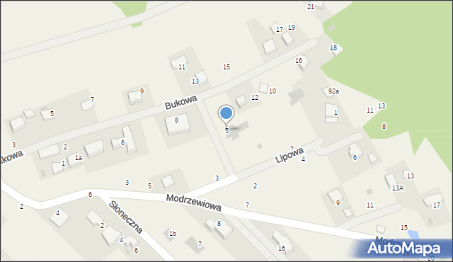 Zelków, Lipowa, 5, mapa Zelków