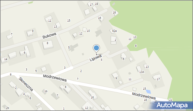 Zelków, Lipowa, 7, mapa Zelków