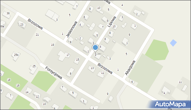 Żołędowo, Lipowa, 2, mapa Żołędowo