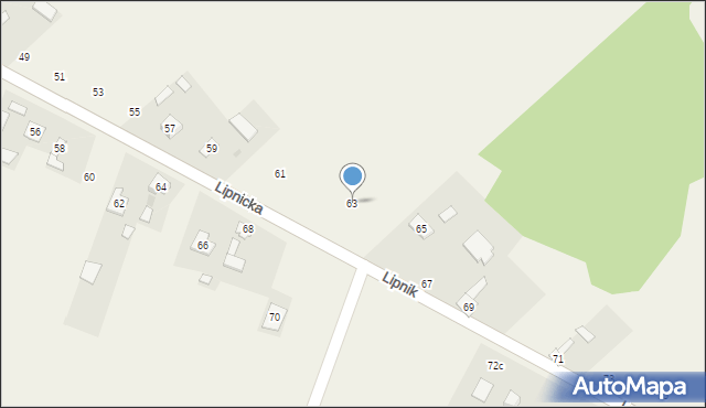 Żuraw, Lipnicka, 63, mapa Żuraw