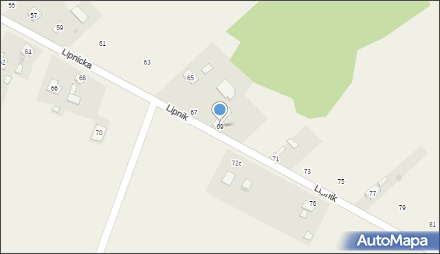 Żuraw, Lipnicka, 69, mapa Żuraw