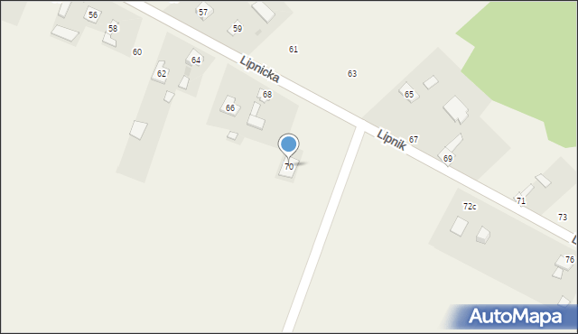 Żuraw, Lipnicka, 70, mapa Żuraw