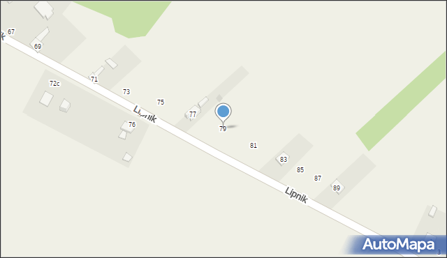 Żuraw, Lipnicka, 79, mapa Żuraw