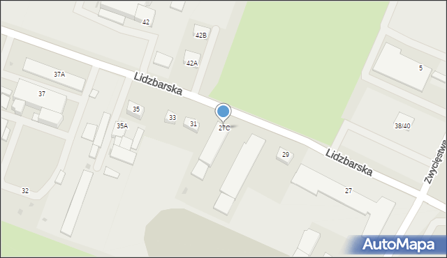Żuromin, Lidzbarska, 27C, mapa Żuromin