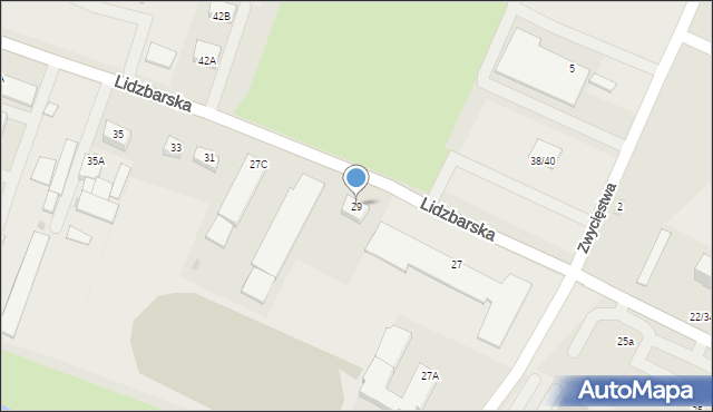 Żuromin, Lidzbarska, 29, mapa Żuromin