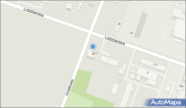 Żuromin, Lidzbarska, 39, mapa Żuromin