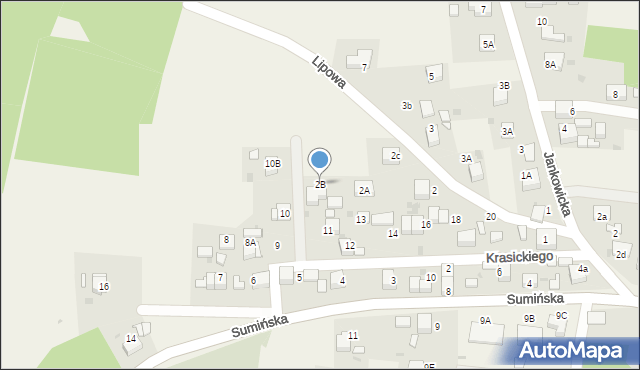 Zwonowice, Lipowa, 2B, mapa Zwonowice