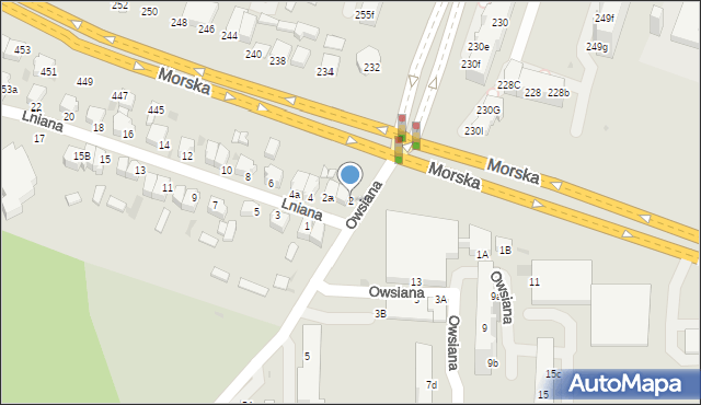 Gdynia, Lniana, 2, mapa Gdyni