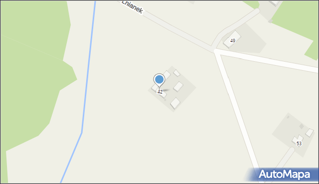 Lnianek, Lnianek, 42, mapa Lnianek