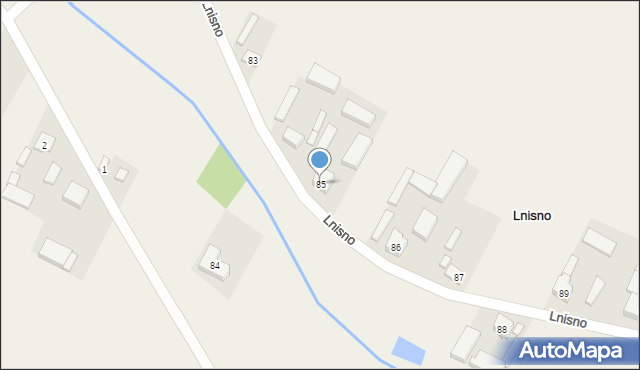 Lnisno, Lnisno, 85, mapa Lnisno