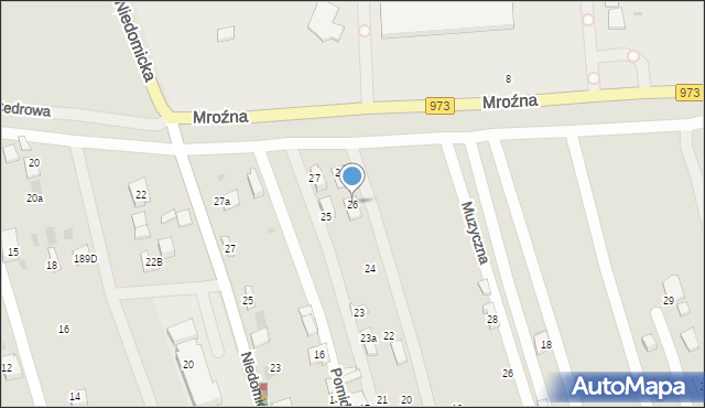 Tarnów, Lniana, 26, mapa Tarnów