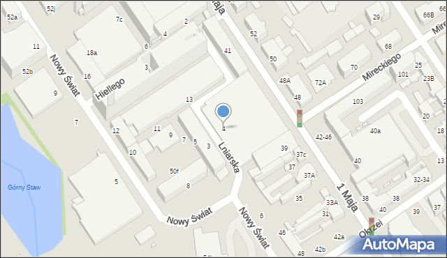 Żyrardów, Lniarska, 4, mapa Żyrardów