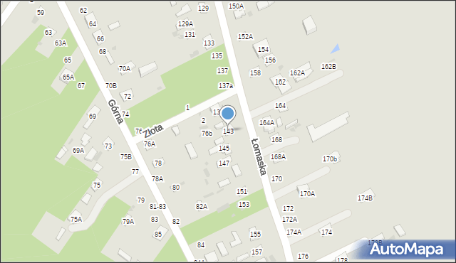 Biała Podlaska, Łomaska, 143, mapa Białej Podlaskiej