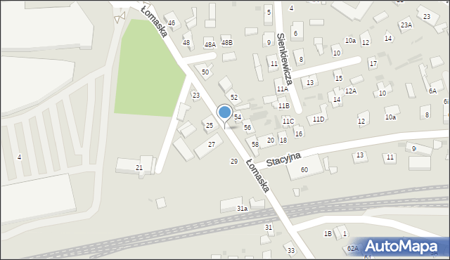 Biała Podlaska, Łomaska, 25k, mapa Białej Podlaskiej