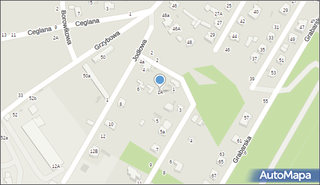 Biała Podlaska, Łowiecka, 1A, mapa Białej Podlaskiej