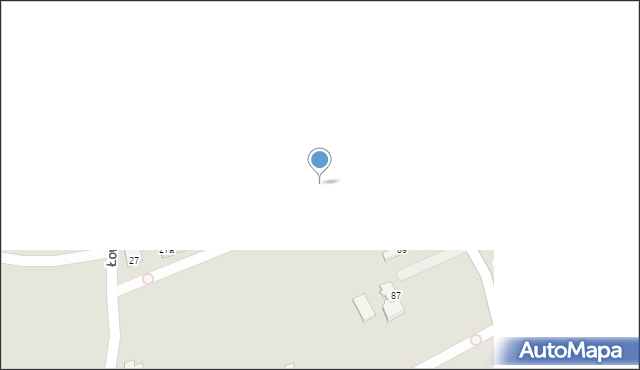 Bielsko-Biała, Łowiecka, 27f, mapa Bielsko-Białej