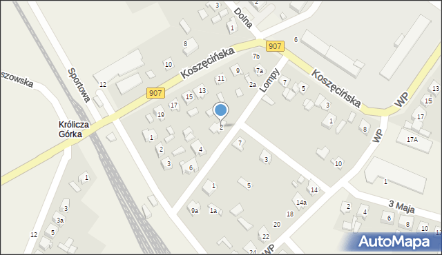 Boronów, Lompy Józefa, 2, mapa Boronów