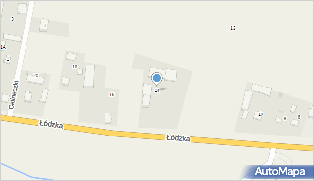 Bramki, Łódzka, 14, mapa Bramki