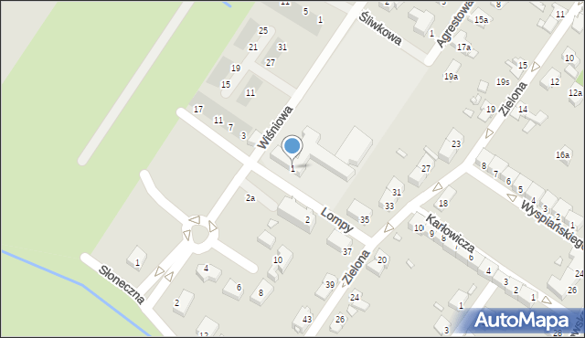 Brzeg, Lompy Józefa, 1, mapa Brzeg