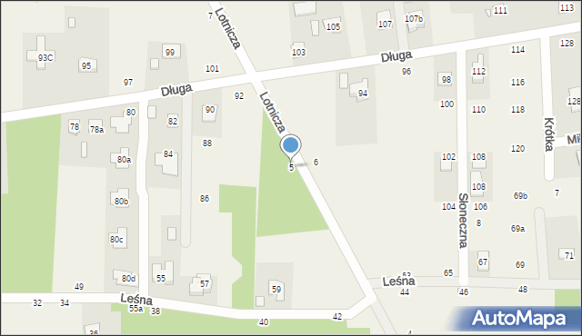 Budy Barcząckie, Lotnicza, 5, mapa Budy Barcząckie