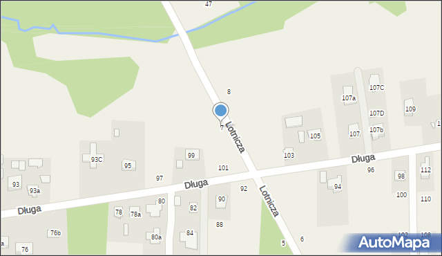 Budy Barcząckie, Lotnicza, 7, mapa Budy Barcząckie