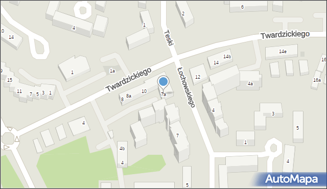 Bydgoszcz, Łochowskiego Wojciecha, 7a, mapa Bydgoszczy