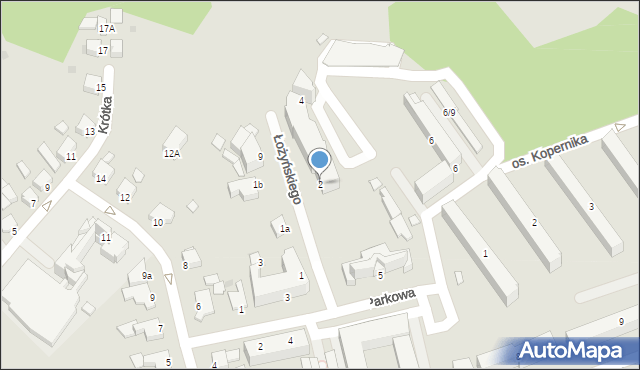 Chełmno, Łożyńskiego, 2, mapa Chełmno