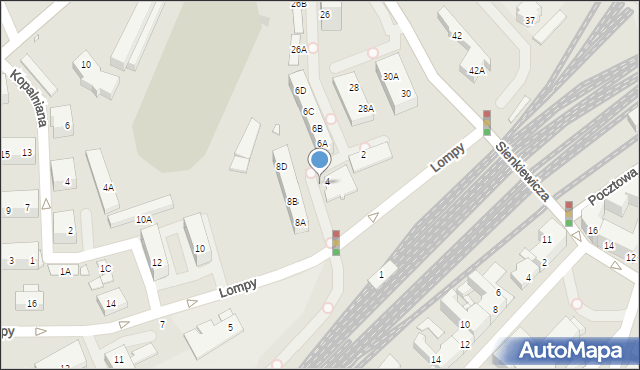 Chorzów, Lompy Józefa, 8/15, mapa Chorzów