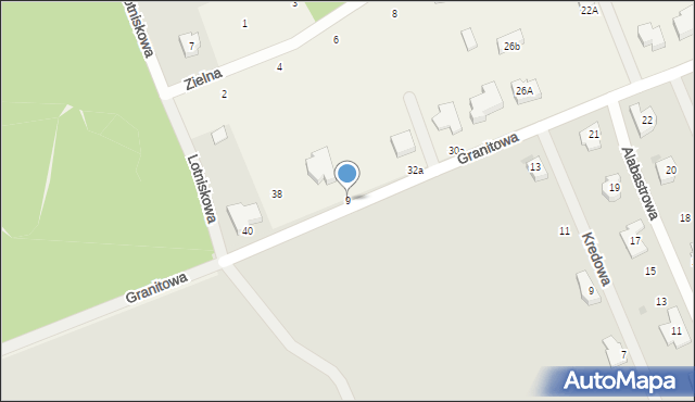 Chwalęcice, Lotniskowa, 9, mapa Chwalęcice