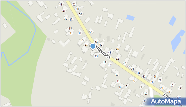 Ciechanowiec, Łomżyńska, 25, mapa Ciechanowiec