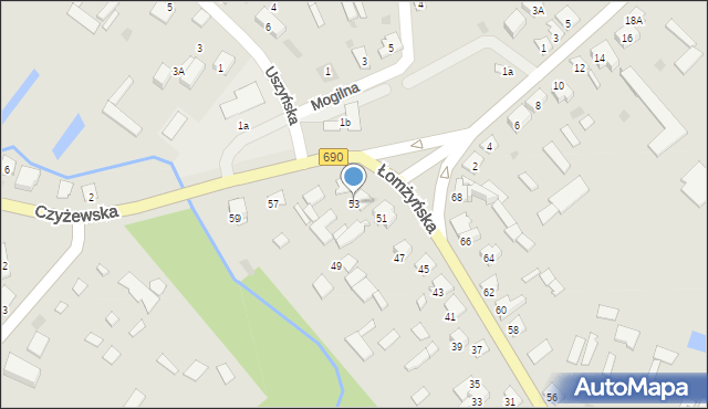 Ciechanowiec, Łomżyńska, 53, mapa Ciechanowiec