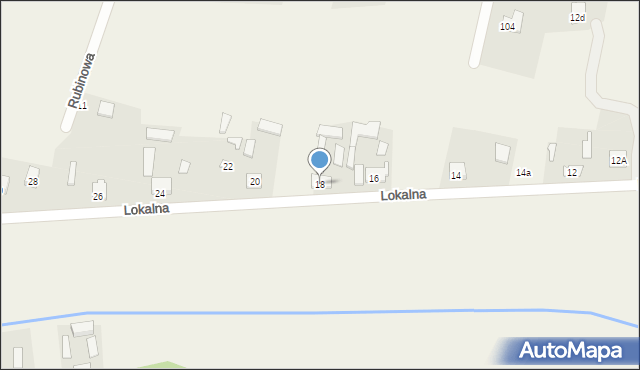 Cisie, Lokalna, 18, mapa Cisie