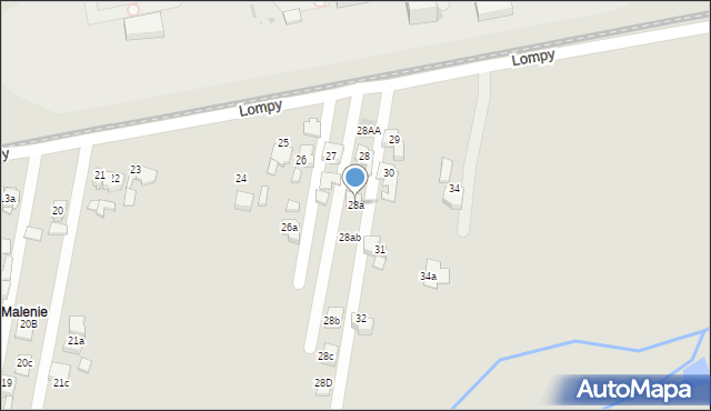 Czerwionka-Leszczyny, Lompy Józefa, 28a, mapa Czerwionka-Leszczyny