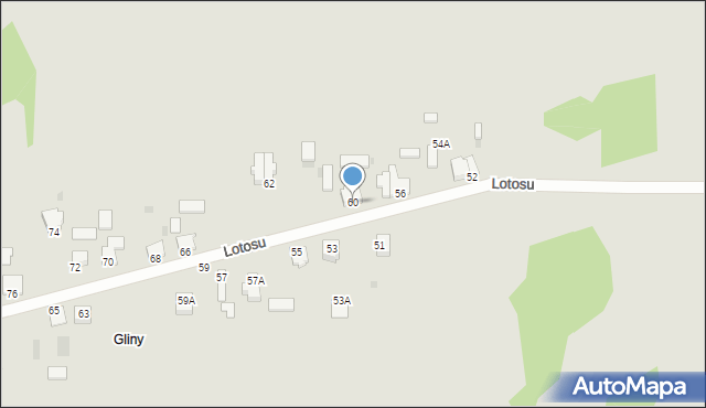 Częstochowa, Lotosu, 60, mapa Częstochowy