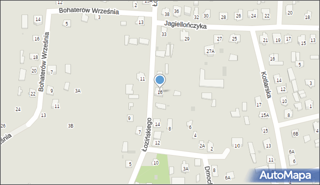 Drohiczyn, Łozińskiego Zygmunta, ks. bp., 16, mapa Drohiczyn